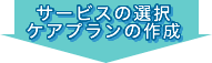 サービスの選択　ケアプランの作成